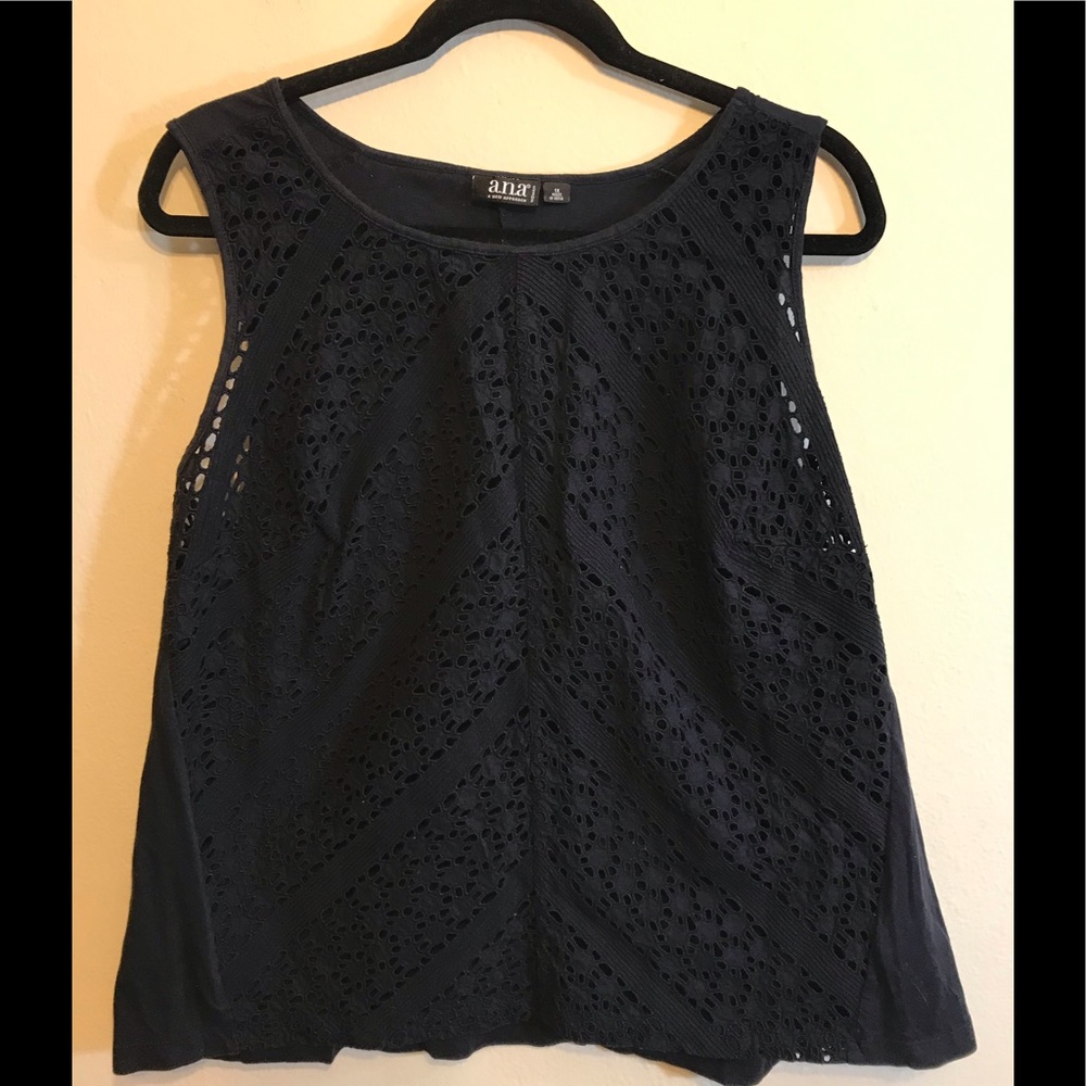 A.N.A. A New Approach plus Sz blue tank top Sz 1X